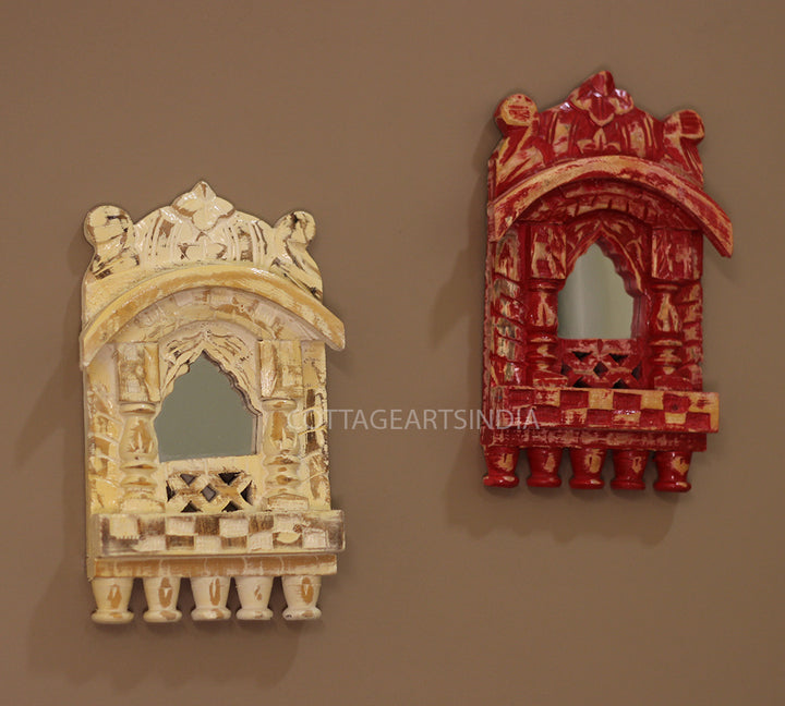 Wooden Jharokha Set of 2