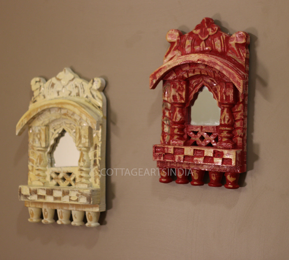 Wooden Jharokha Set of 2