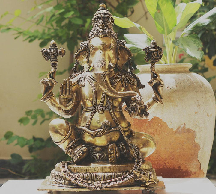 Brass Ganesh 20 inches