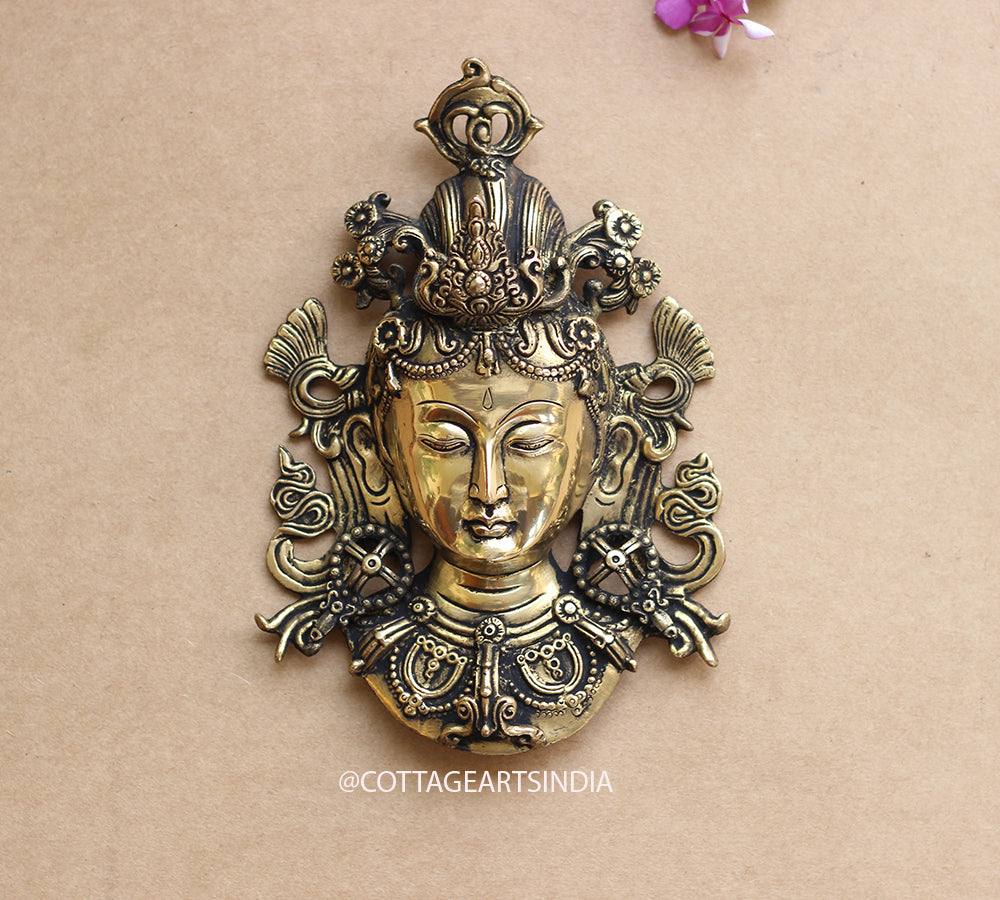 Wall Hanging Brass Tara Mask