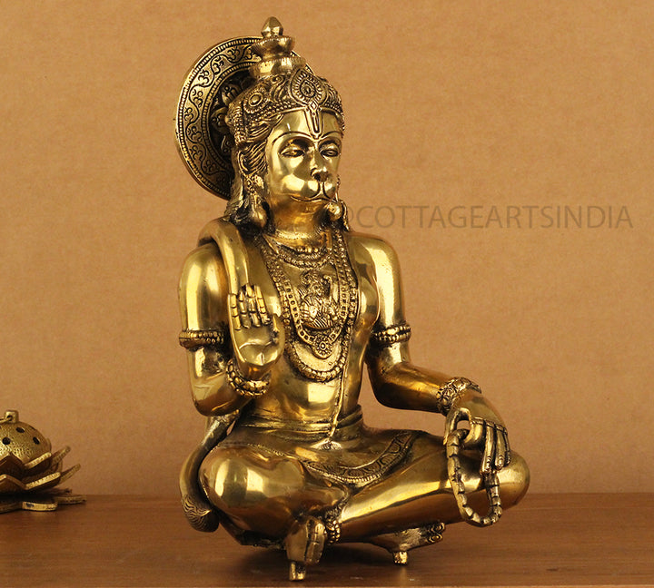 Brass Hanuman Blessing