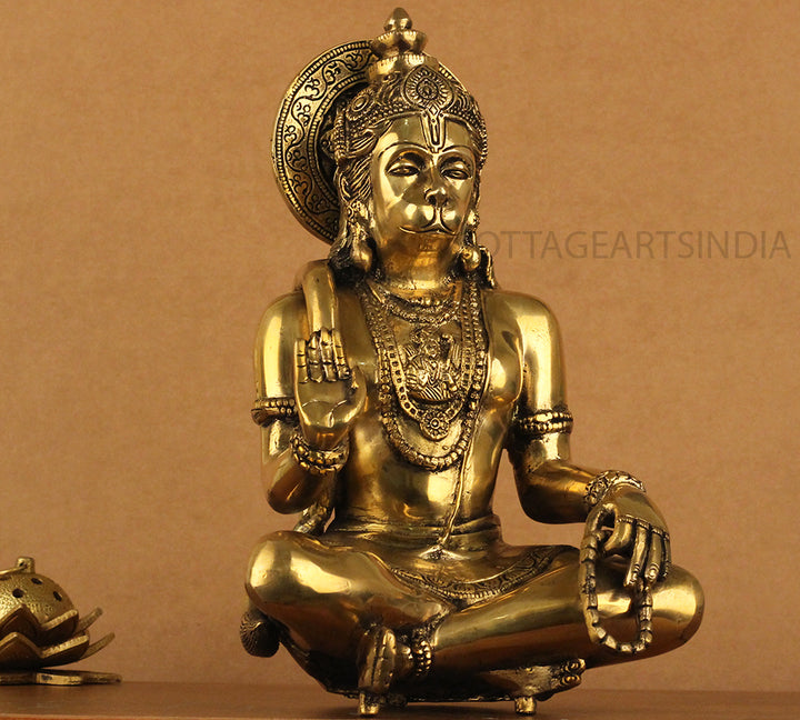 Brass Hanuman Blessing