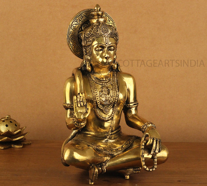 Brass Hanuman Blessing