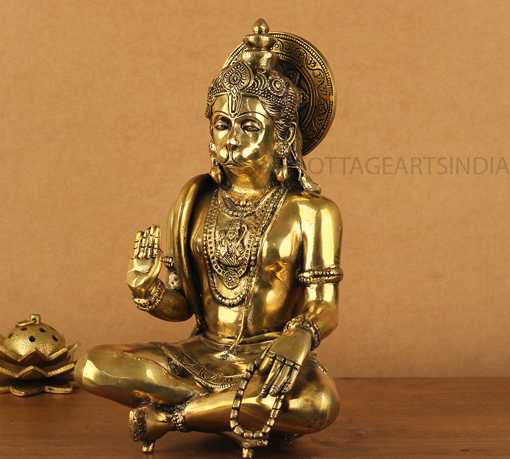 Brass Hanuman Blessing