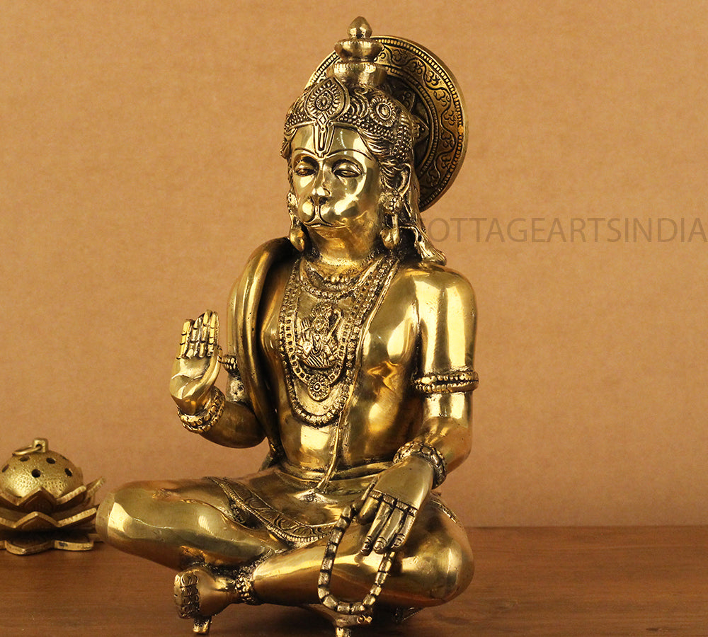 Brass Hanuman Blessing