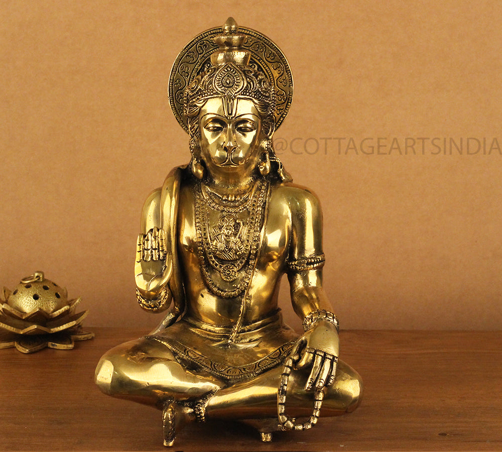 Brass Hanuman Blessing