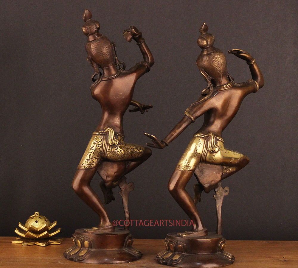 Brass Shiva Parvati Dancing Pair