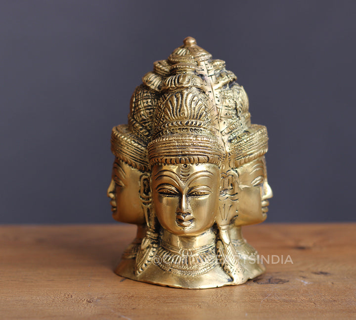 Brass Shiva Four Face, Mukhlinga