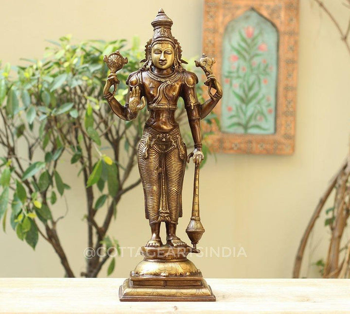 Brass Vishnu 21"