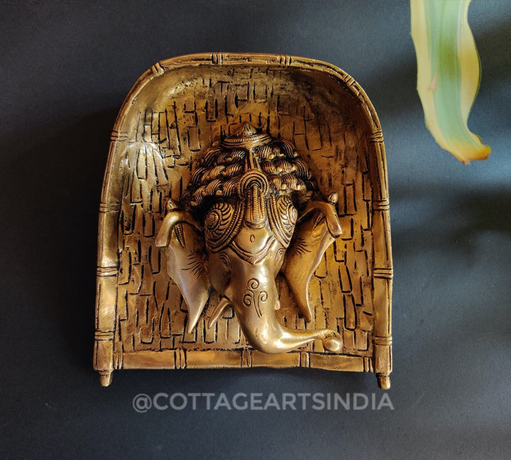 Brass Ganesha Wall Decor