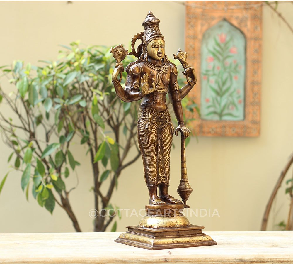 Brass Vishnu 21"