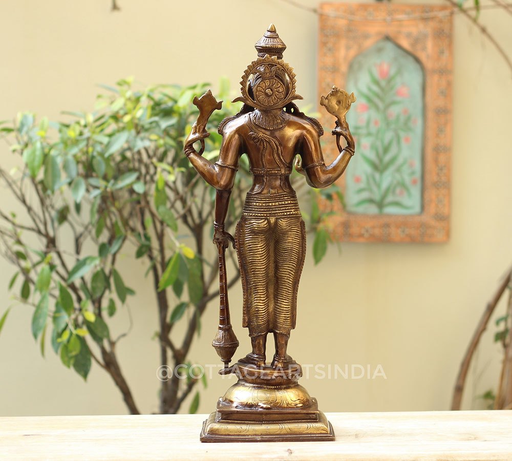 Brass Vishnu 21"