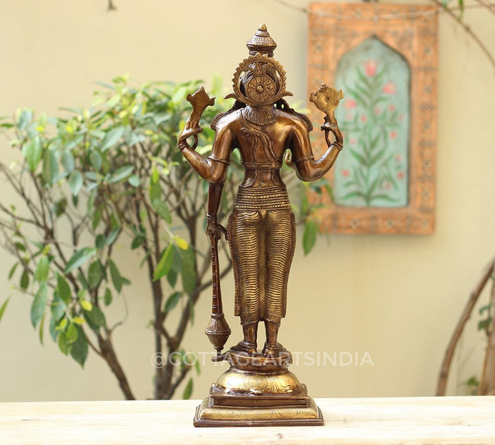 Brass Vishnu 21"