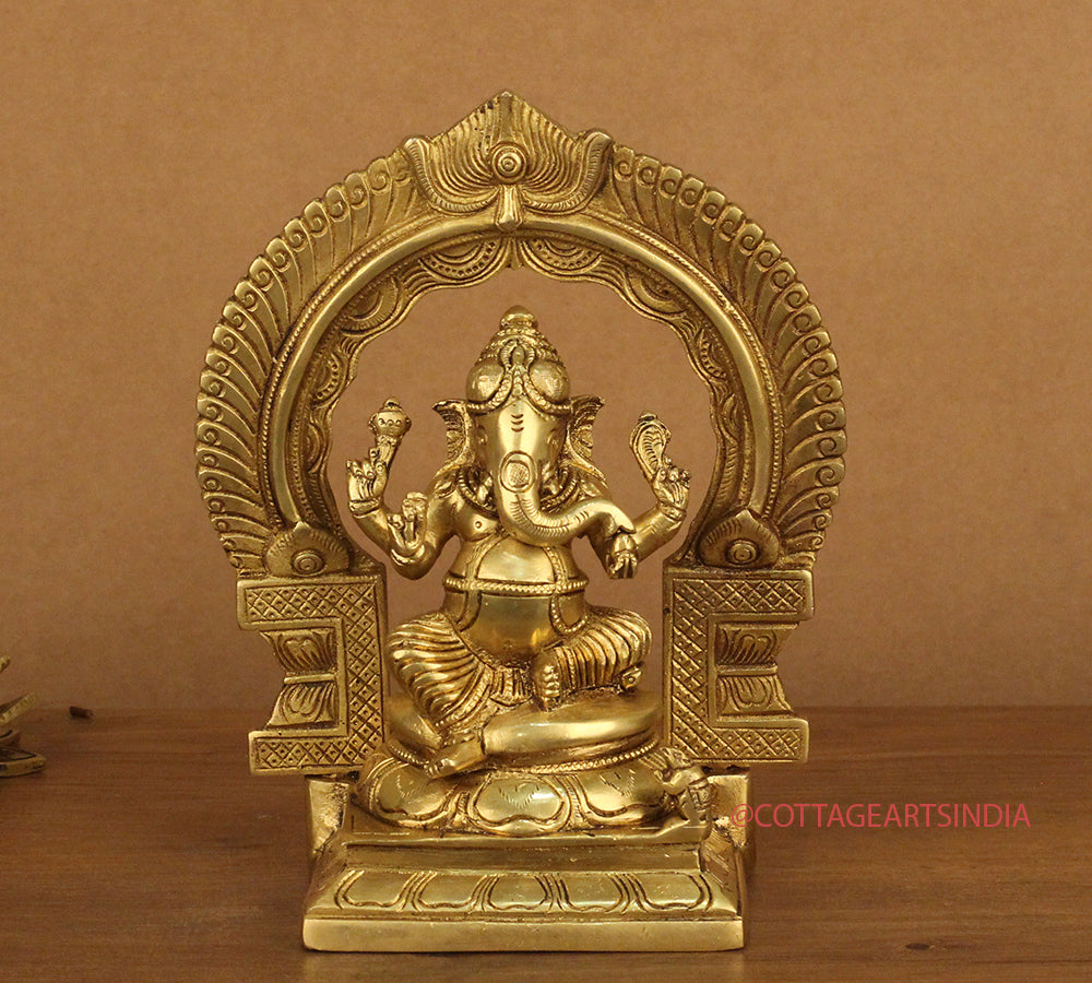 Brass Ganesh - Brass Laxmi