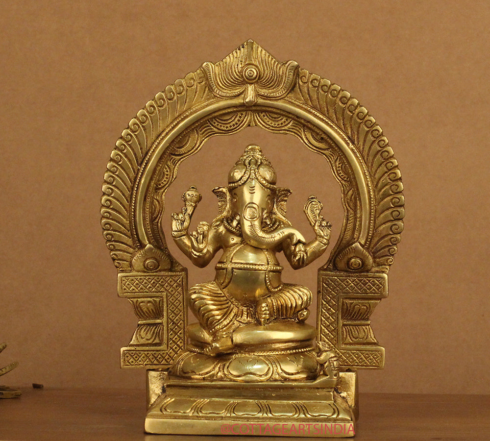 Brass Ganesh - Brass Laxmi