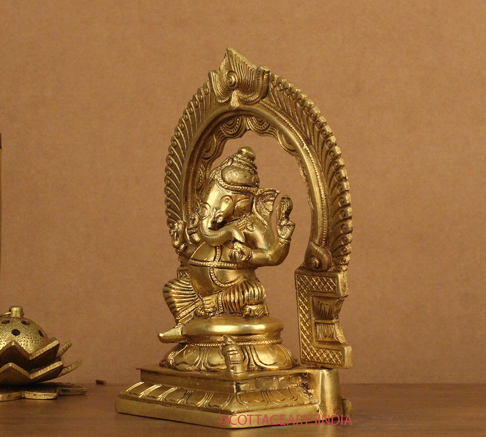 Brass Ganesh - Brass Laxmi