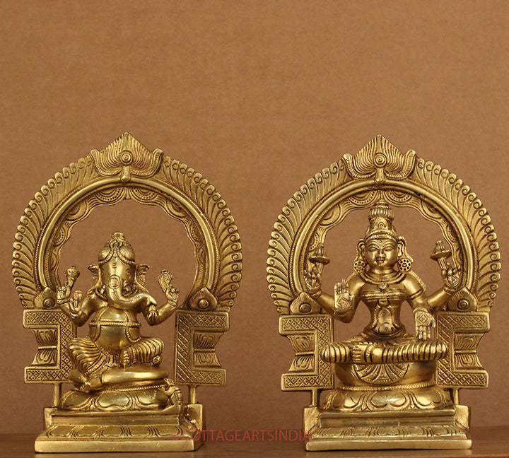 Brass Ganesh - Brass Laxmi