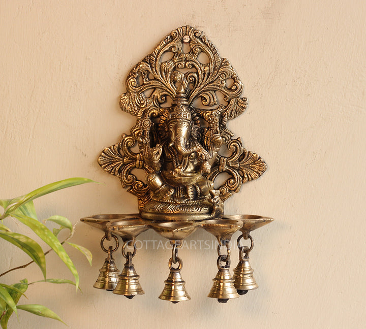 Brass Ganesha Wall Hanging