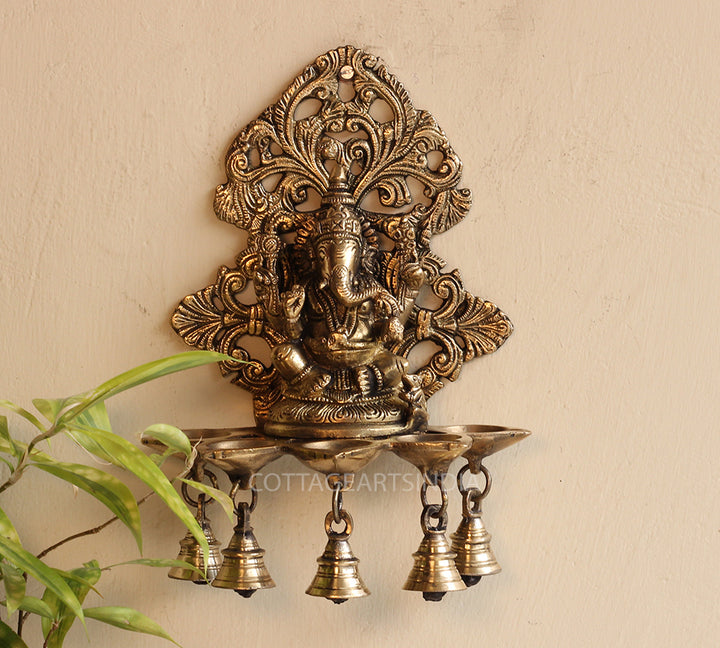 Brass Ganesha Wall Hanging