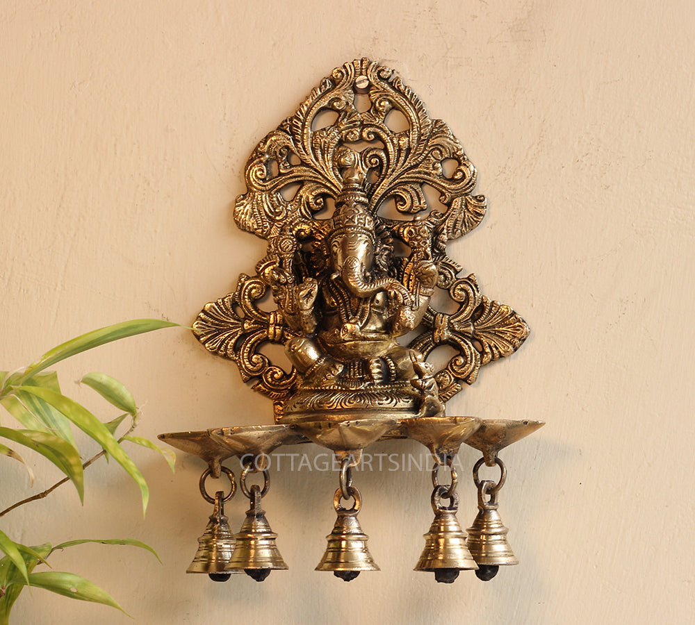 Brass Ganesha Wall Hanging