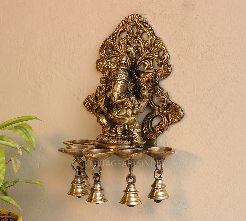 Brass Ganesha Wall Hanging