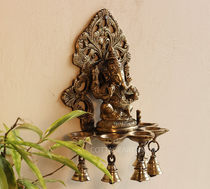 Brass Ganesha Wall Hanging