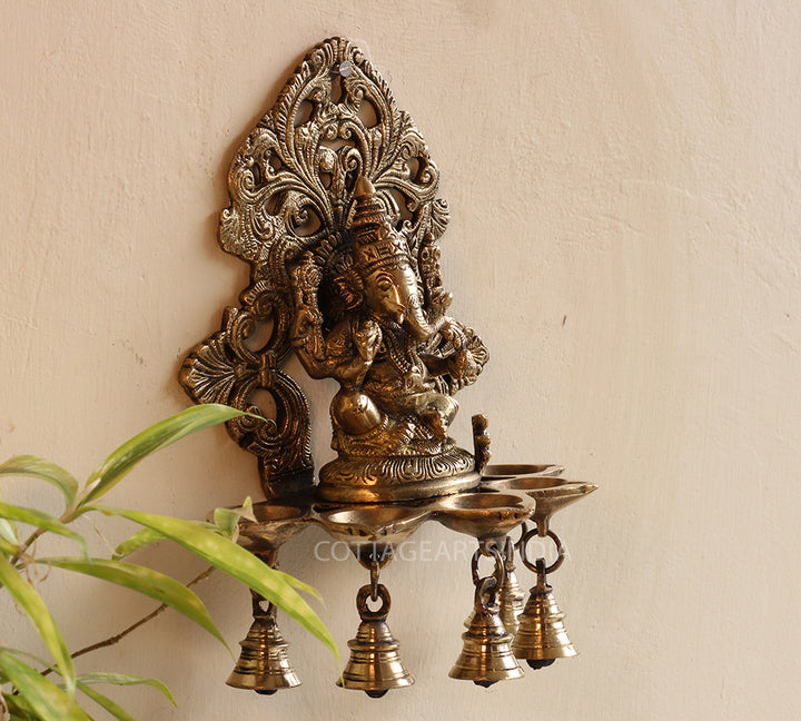 Brass Ganesha Wall Hanging