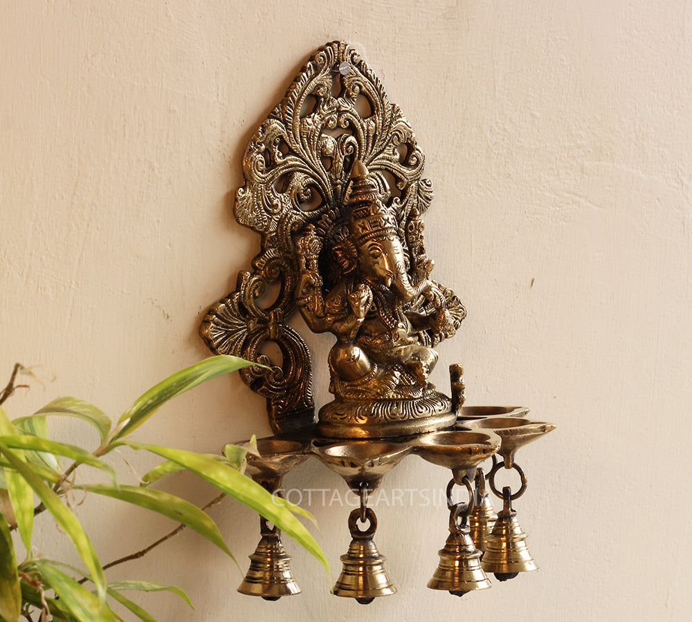 Brass Ganesha Wall Hanging