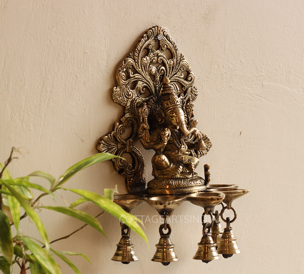 Brass Ganesha Wall Hanging