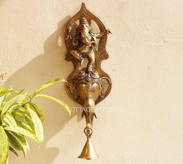 Brass Ganesha Wall Hanging