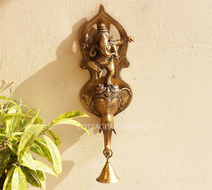 Brass Ganesha Wall Hanging