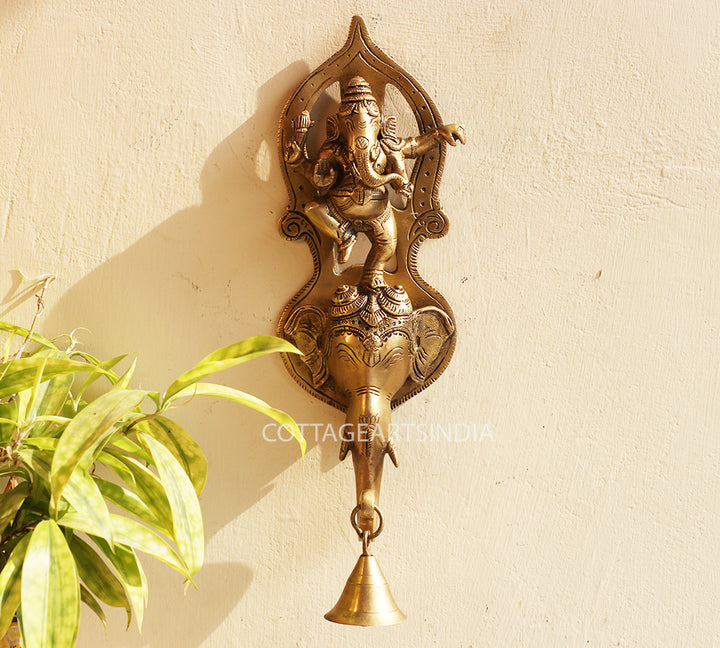 Brass Ganesha Wall Hanging