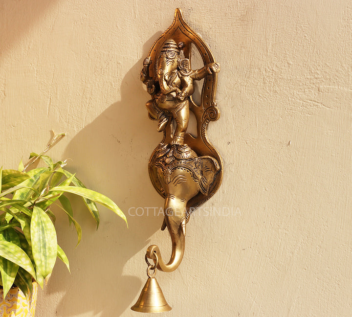 Brass Ganesha Wall Hanging