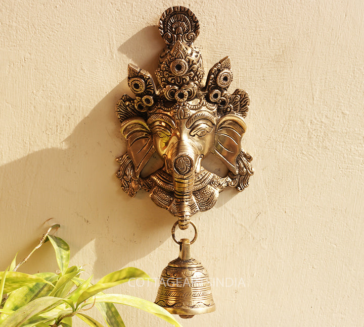 Brass Ganesha Wall Hanging