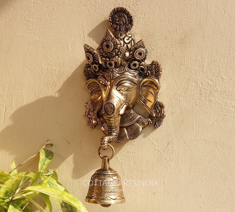 Brass Ganesha Wall Hanging