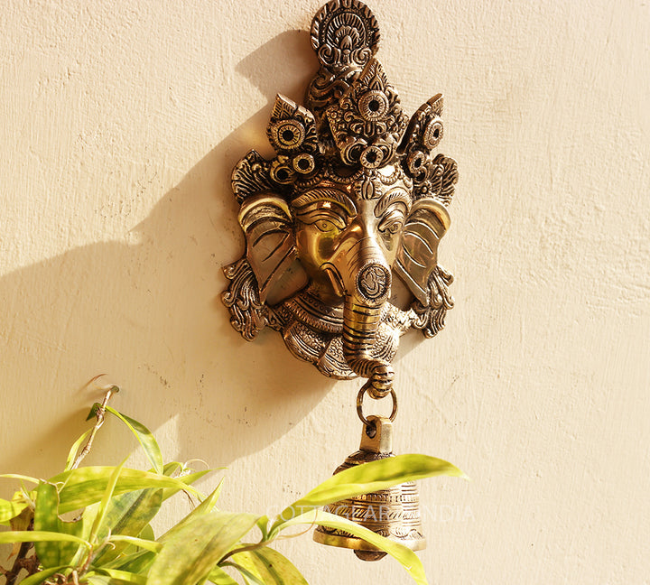 Brass Ganesha Wall Hanging