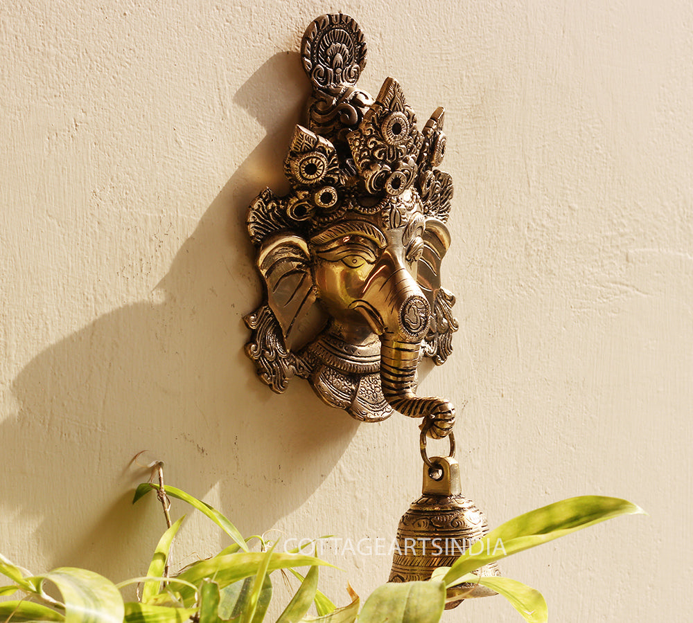 Brass Ganesha Wall Hanging