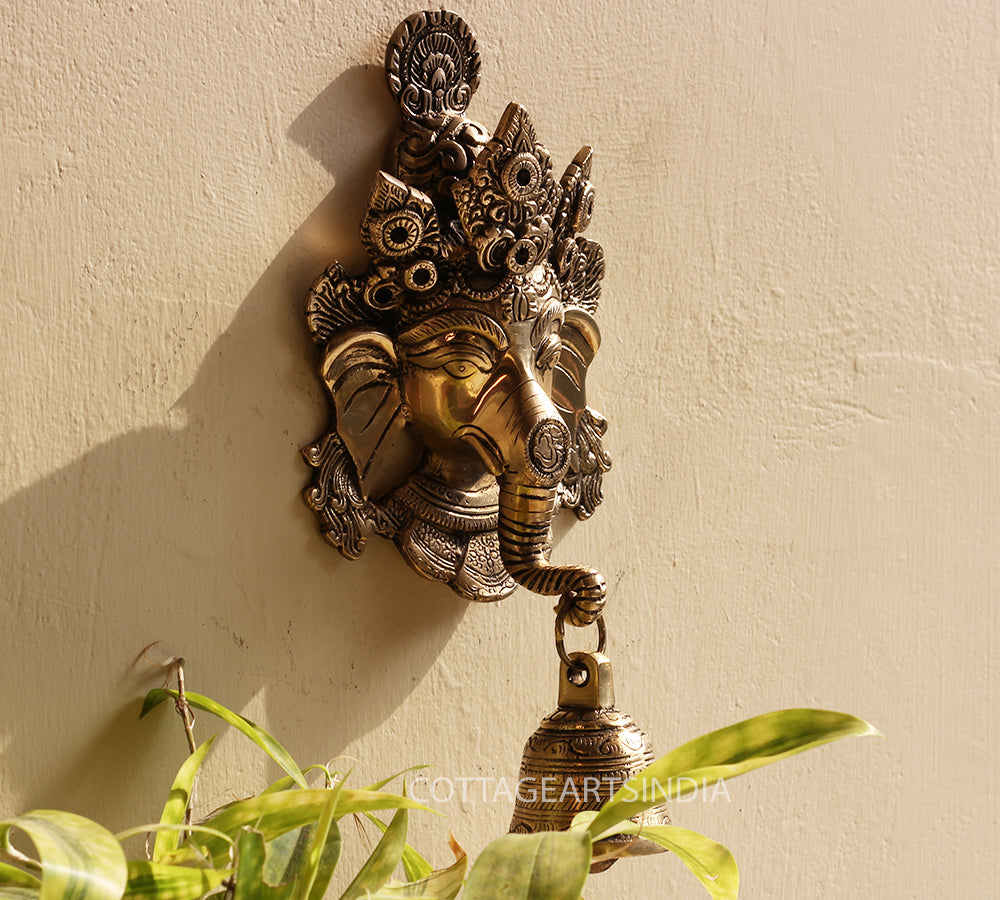 Brass Ganesha Wall Hanging