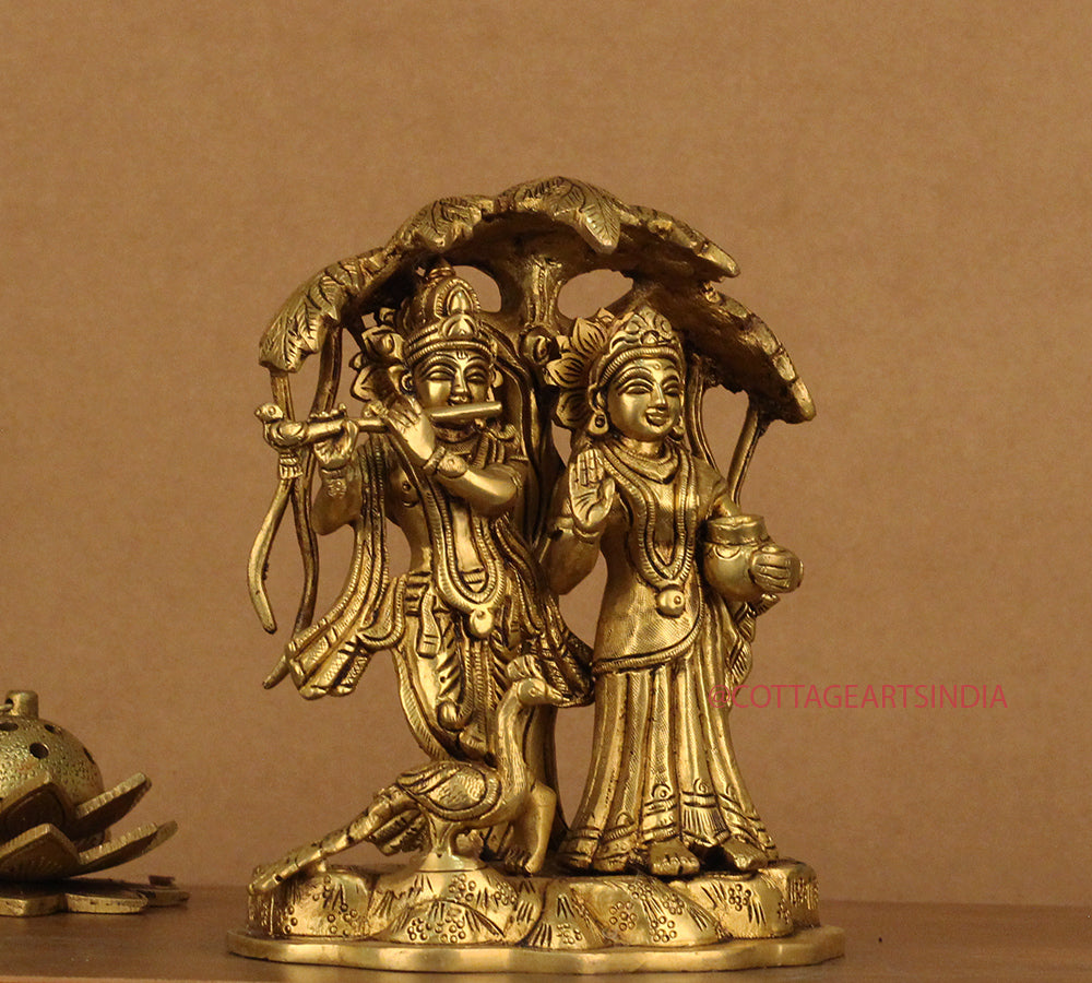 Brass Radha Krishna Tree