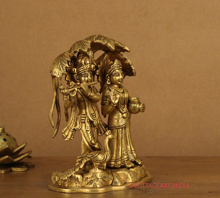 Brass Radha Krishna Tree