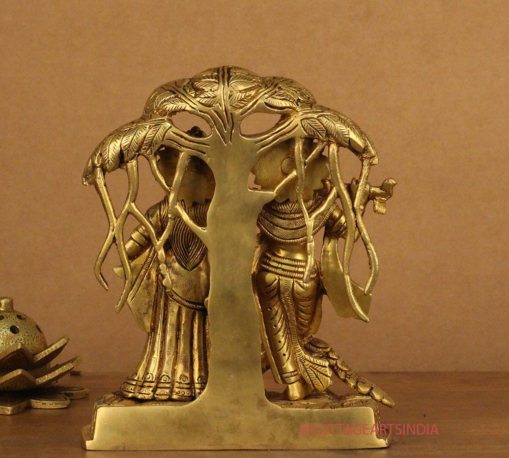 Brass Radha Krishna Tree