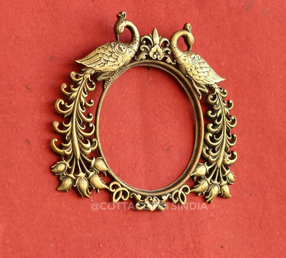 Brass Peacock Frame