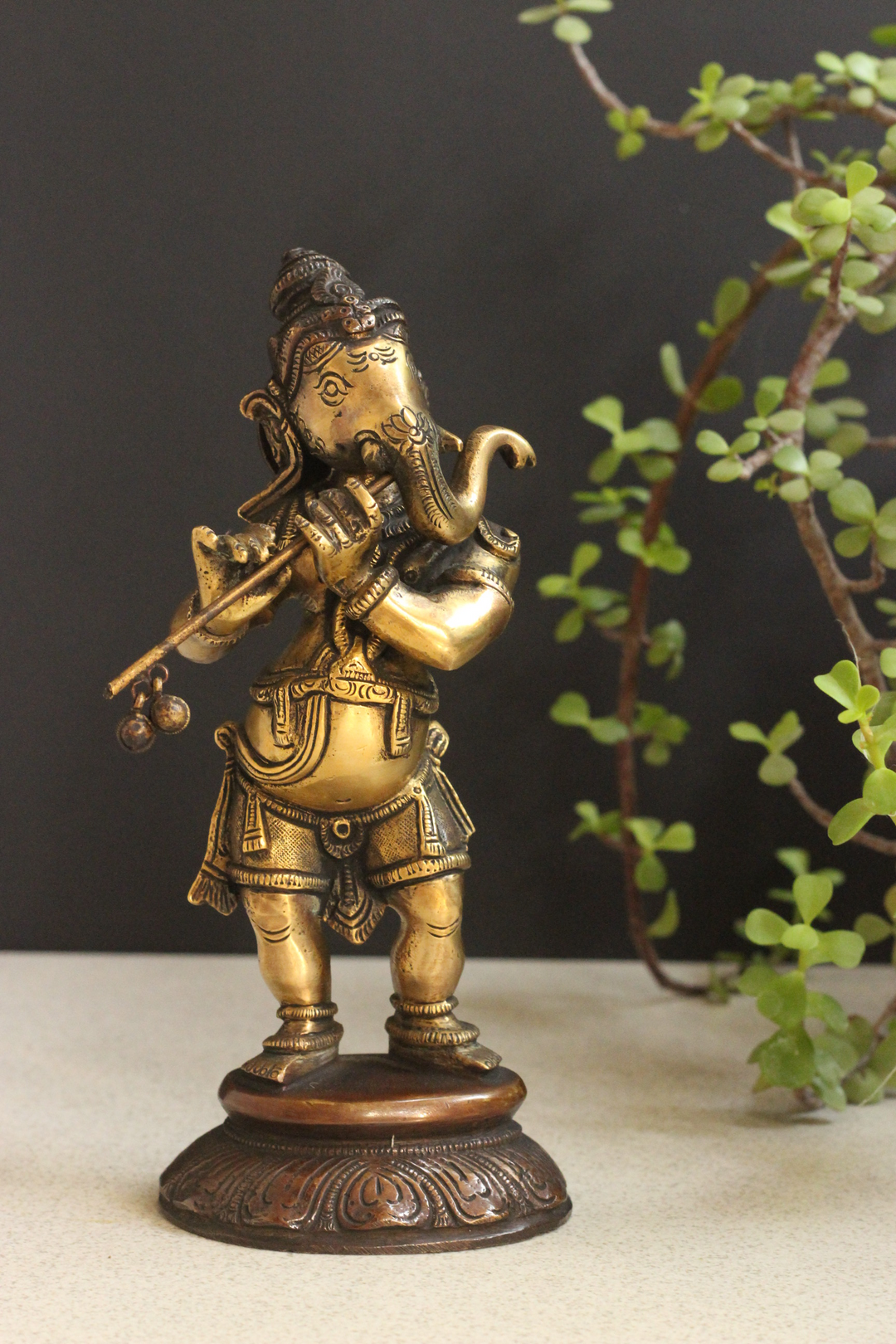 Brass Musical Ganesha