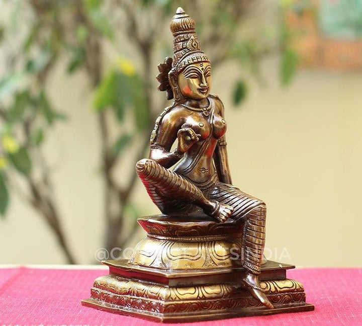 Brass Uma Parameshwari Parvati 10”