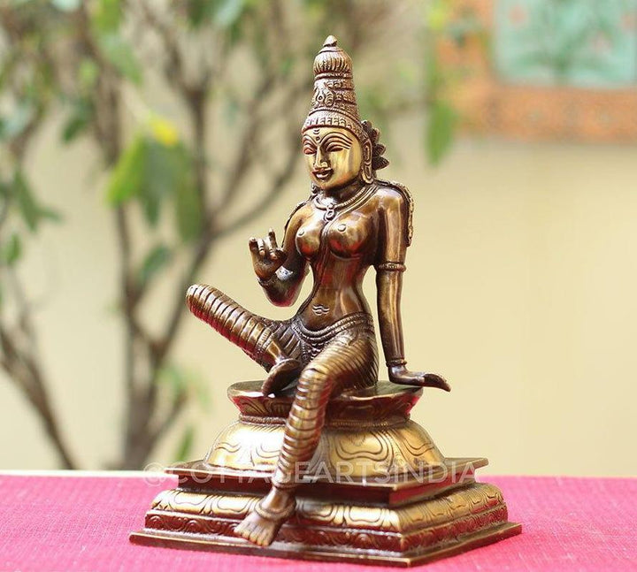 Brass Uma Parameshwari Parvati 10”