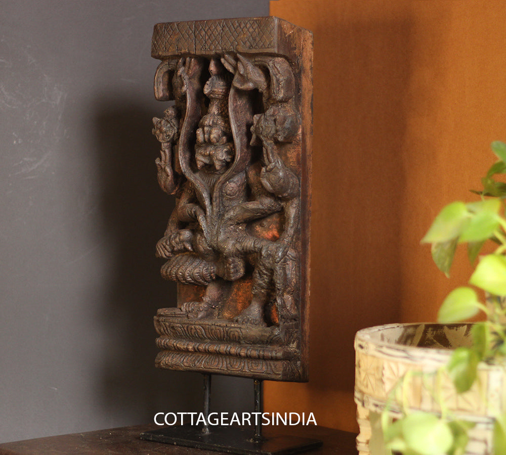 Vintage Wood/ Stone Narsimha