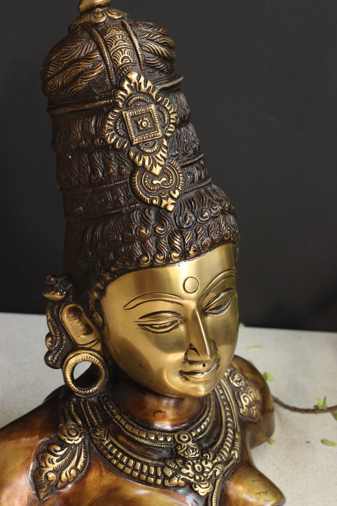 Brass Parvati Bust