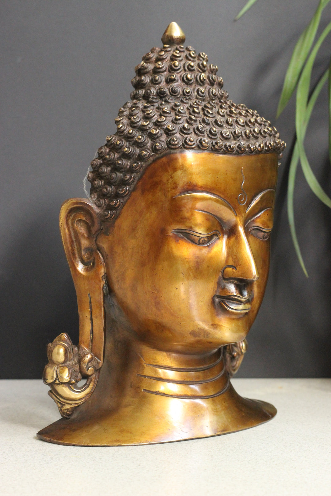 Brass Buddha Face Mask