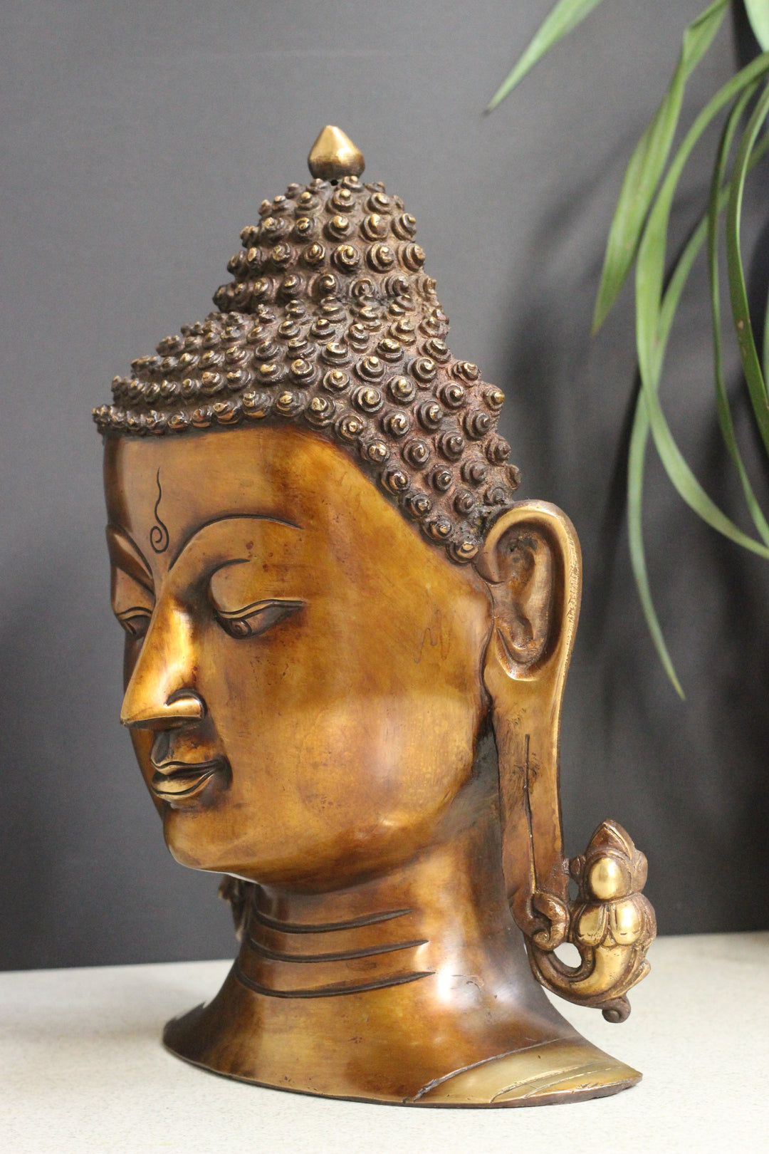 Brass Buddha Face Mask