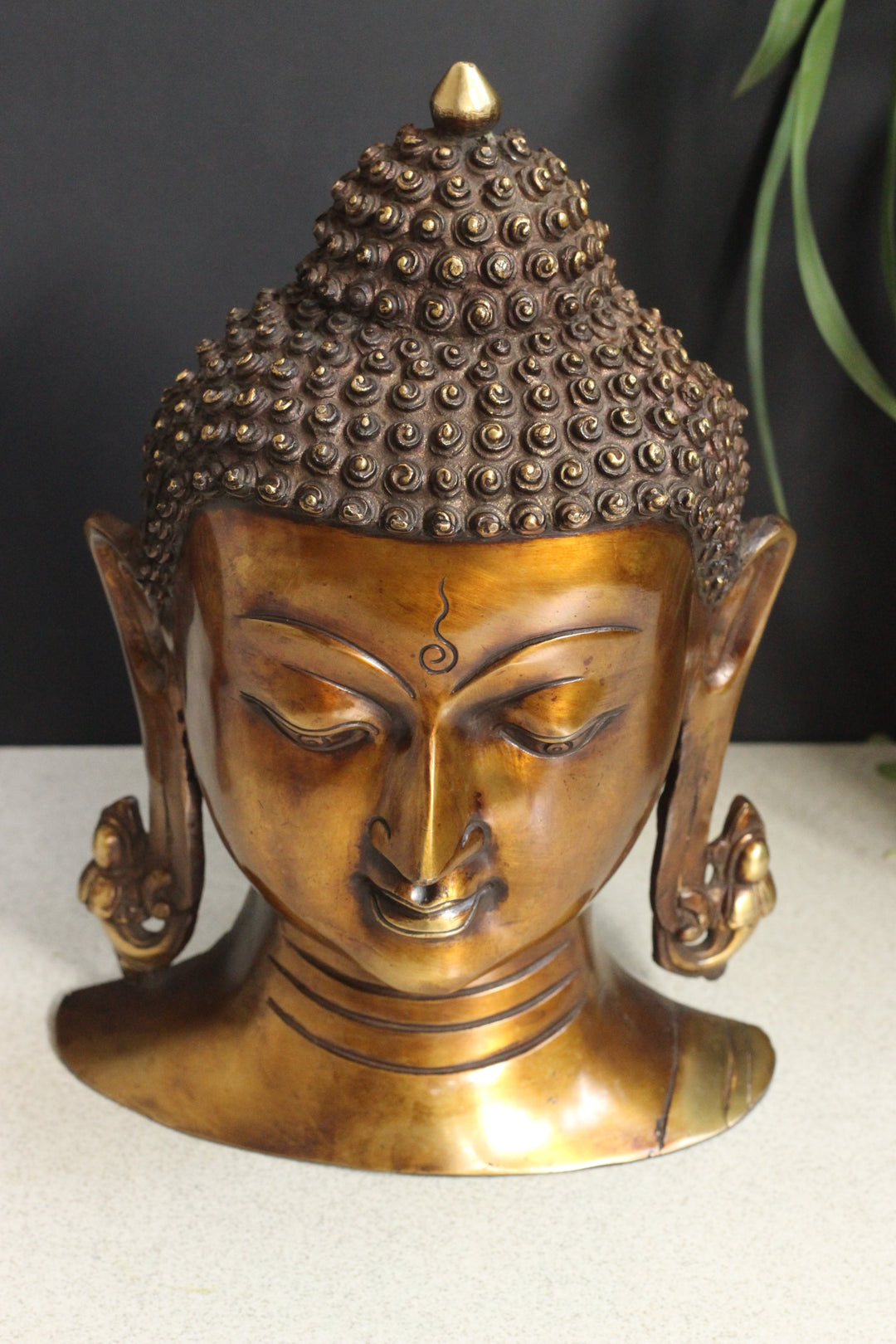 Brass Buddha Face Mask